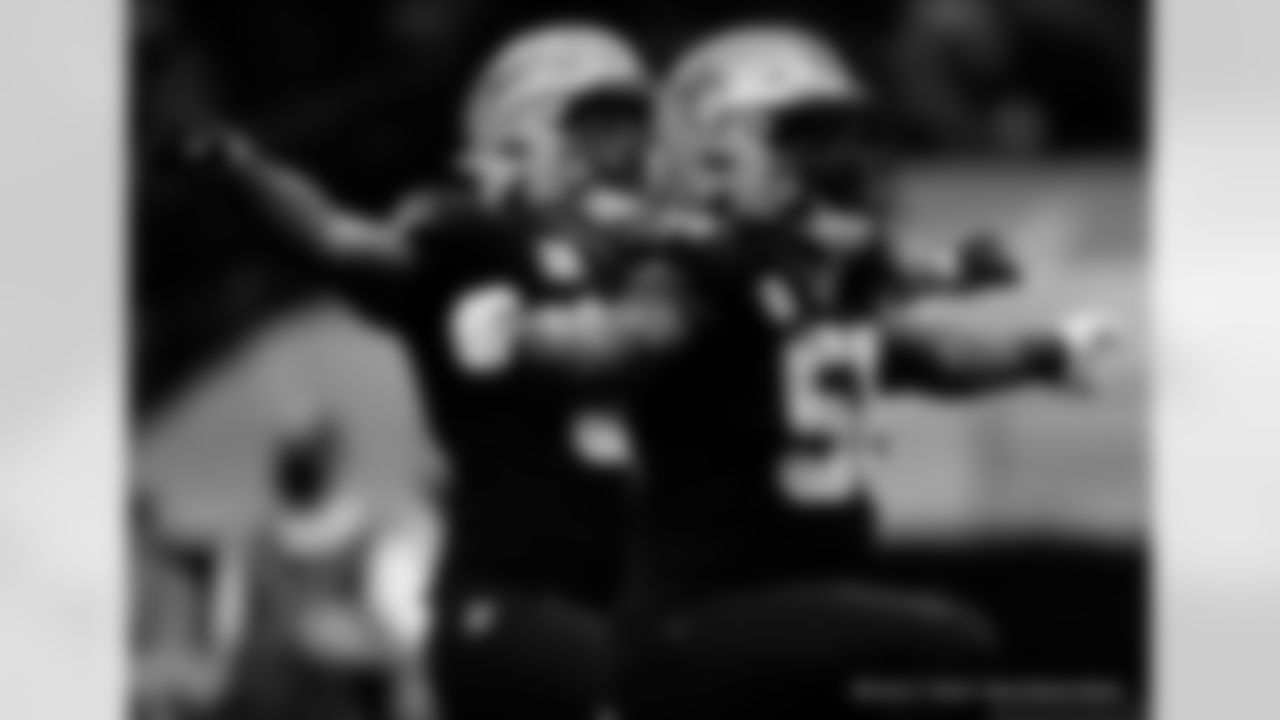 Game action photos from the New Orleans Saints vs. Atlanta Falcons matchup in Week 11 of the 2020 NFL season.