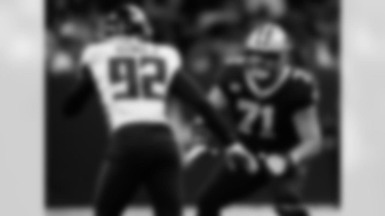 New Orleans Saints players in action during their 2022 Week 15 game against the Atlanta Falcons.