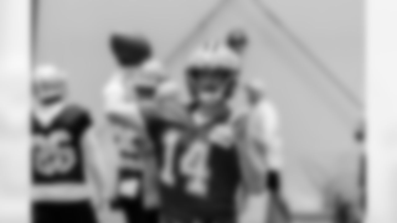 New Orleans Saints quarterback Andy Dalton took the field for practice during 2022 Training Camp presented by Rouses Markets on Tuesday, August 9.