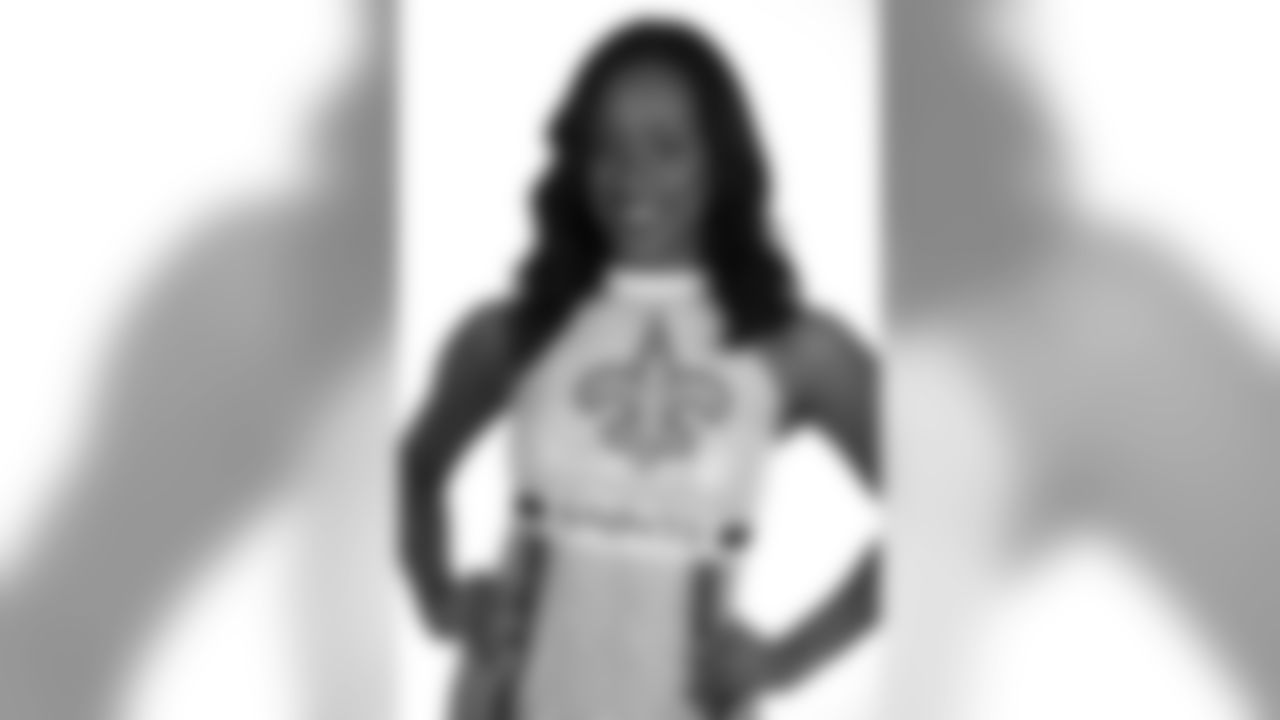 Check out photos of Saintsations member Amber in action during 2019 Saints NFL season.