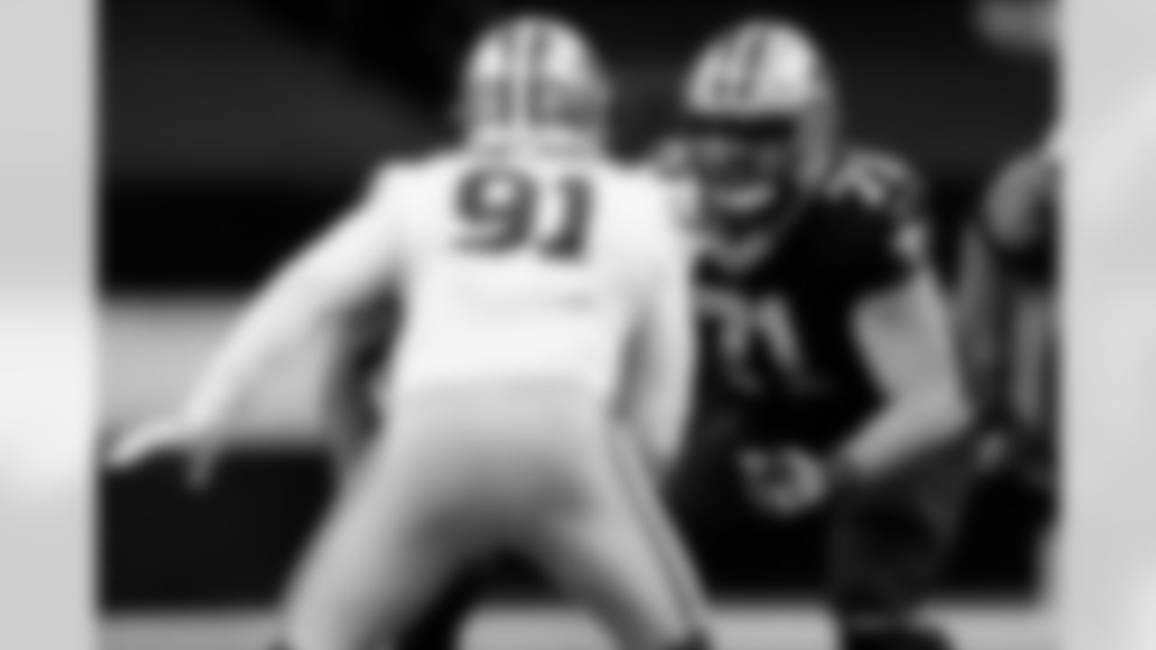 Game action photos from the New Orleans Saints vs. San Francisco 49ers matchup in Week 10 of the 2020 NFL season.