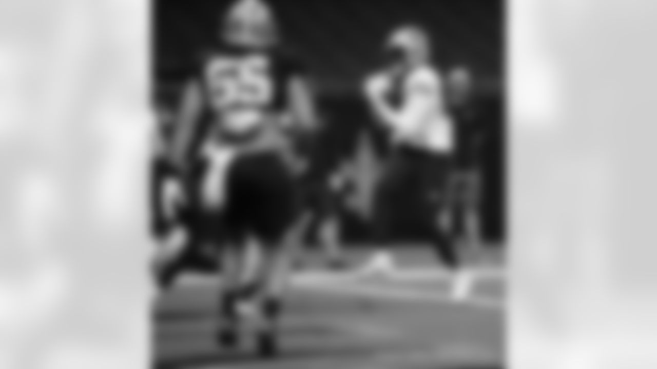 The New Orleans Saints take the field on August 20, 2021 for Saints Training Camp presented by SeatGeek at the Caesars Superdome.