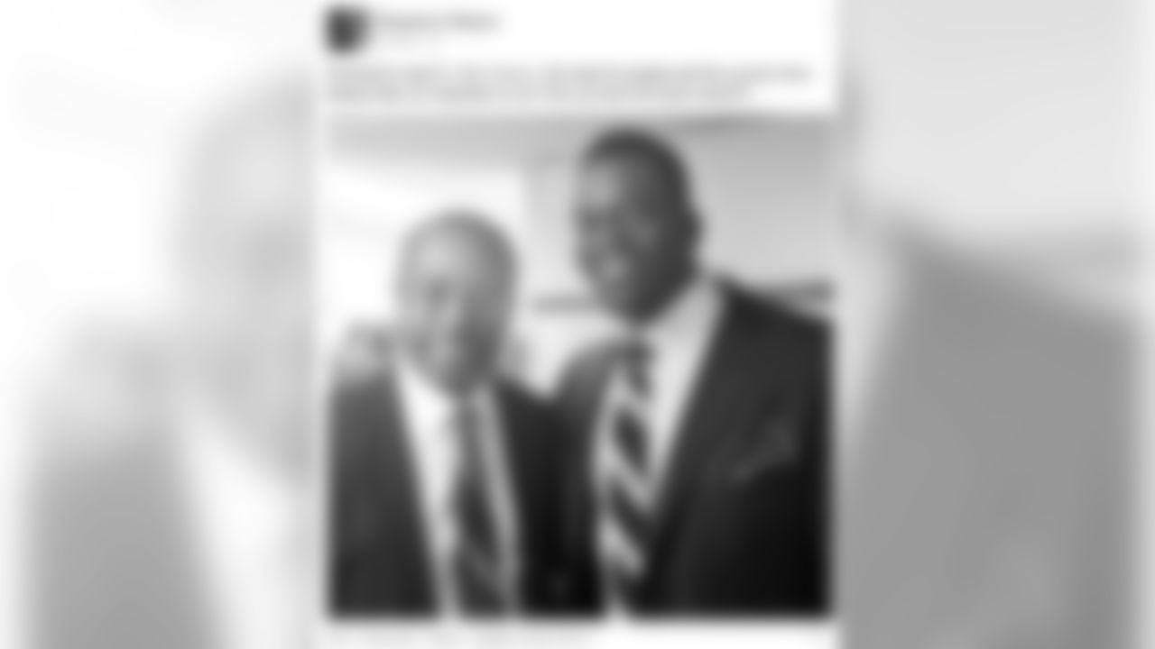 TE Benjamin Watson posts a photo on Facebook from meeting Dr. Ben Carson.
