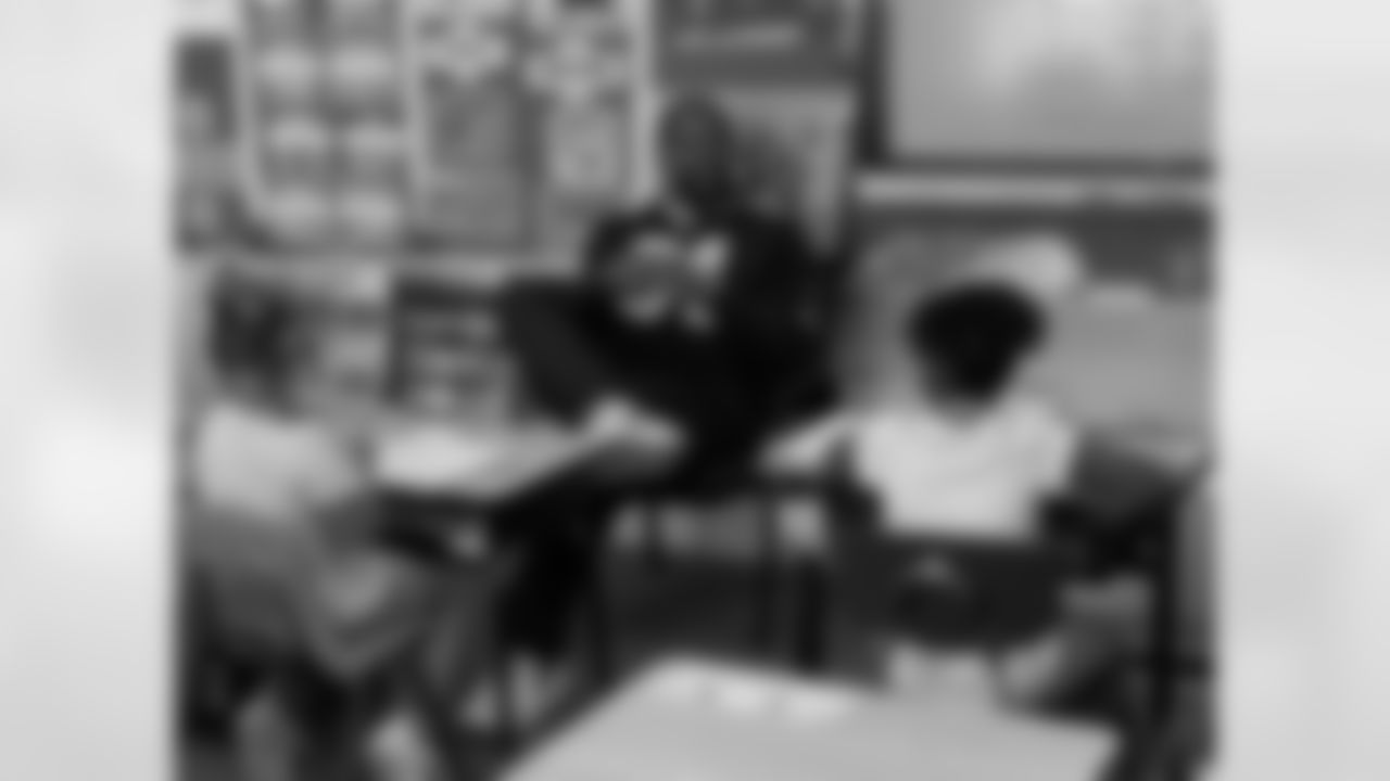 New Orleans Saints defensive lineman Cameron Jordan visited students at St. Joan of Arc elementary school on Monday, October 10, 2022.