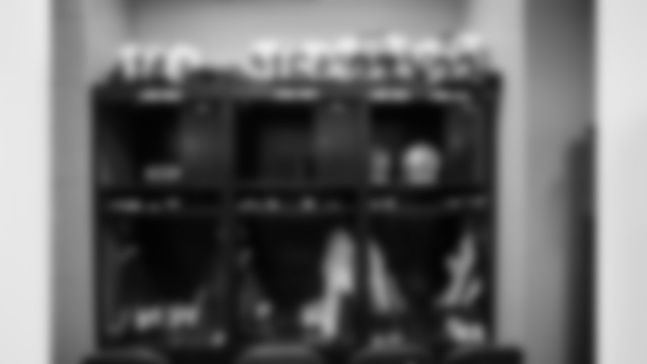Head inside the New Orleans Saints locker room as jerseys, helmets, and more are set for 2022 Preseason Week 1 against Houston Texans.