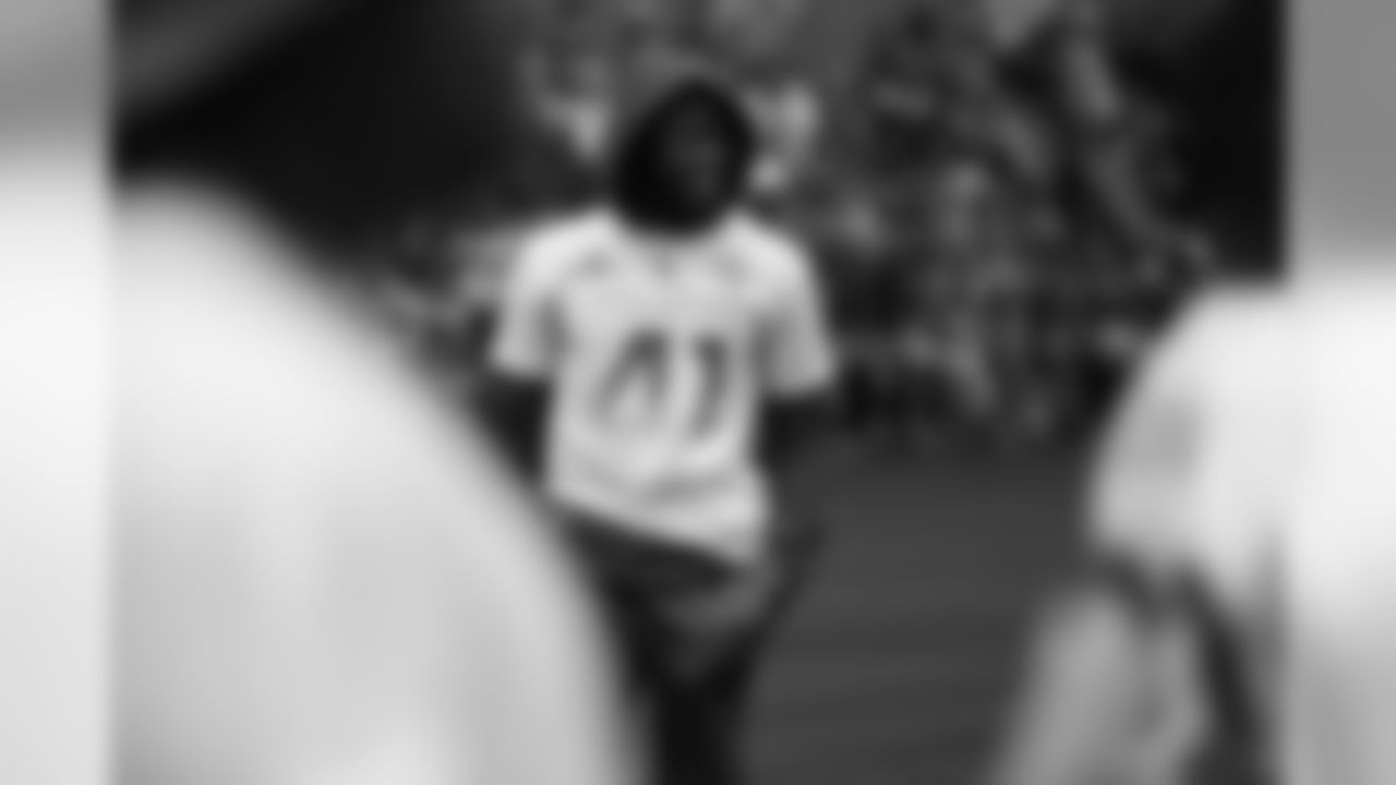 New Orleans Saints running back Alvin Kamara (41) is seen during practice for the 2019 Pro Bowl, Thursday, Jan. 24, 2019 in Orlando, Fla. (Ben Liebenberg/NFL)