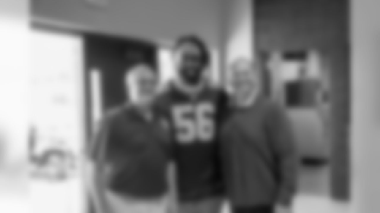 To show appreciation for their continued support, Demario Davis surprised the staff and students of St. Louis King of France School with headbands, pizza and drinks courtesy of Coca Cola on Monday.