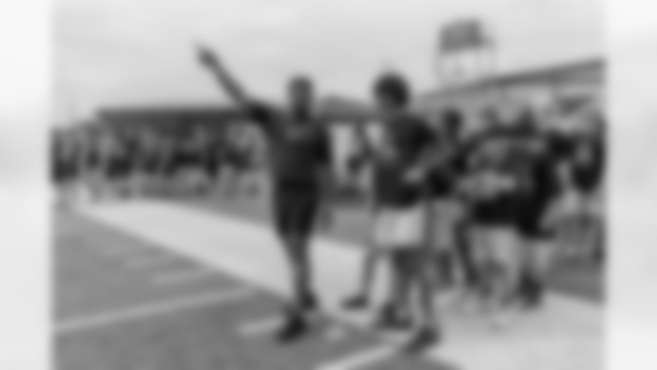 New Orleans Saints linebacker Ty Summers hosted his annual youth football camp and showcase at Ronald Raegan High School in San Antonio, Texas on Sunday, July 2, 2023.