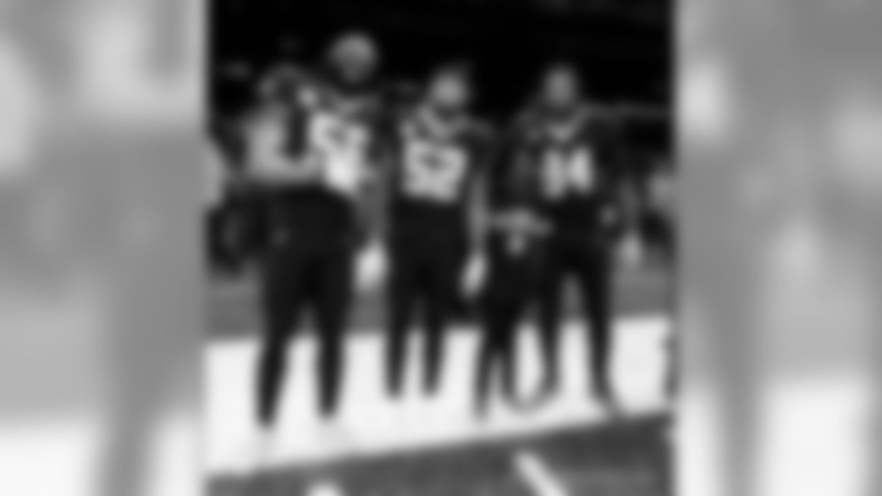 New Orleans Saints players prepare for their Week 10 matchup against the Atlanta Falcons at the Mercedes-Benz Superdome.