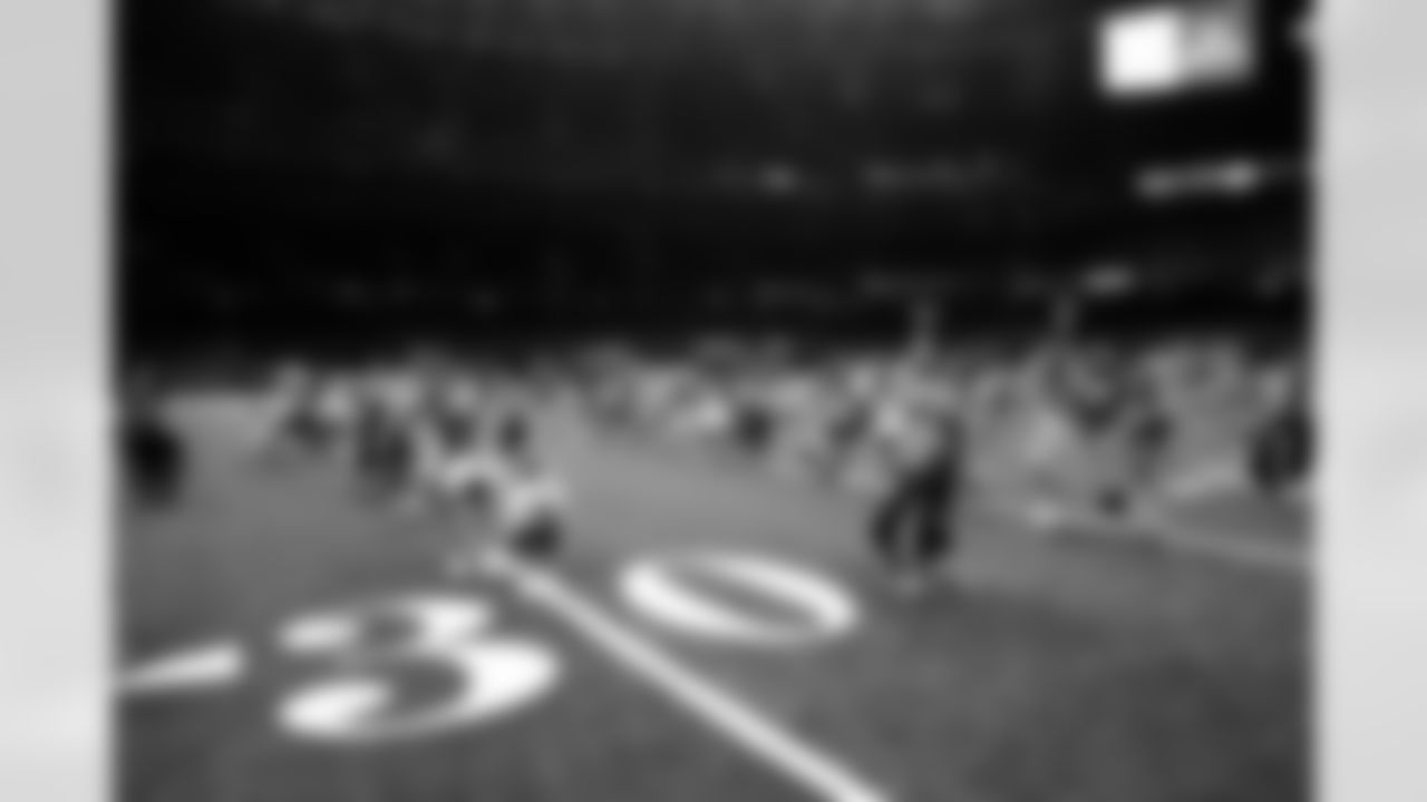 Our 2022 Saints Jr. Cheer Krewe participated in Day 2 of practice at the Caesars Superdome in preparation for their preseason halftime performance on August 26.