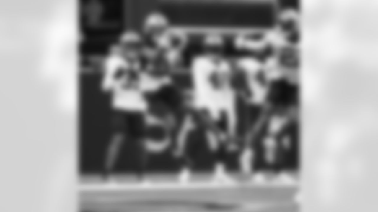 New Orleans Saints quarterback Andy Dalton took the field for open practice during 2022 Saints Training Camp presented by Rouses Markets on Sunday, August 21 at the Caesars Superdome.