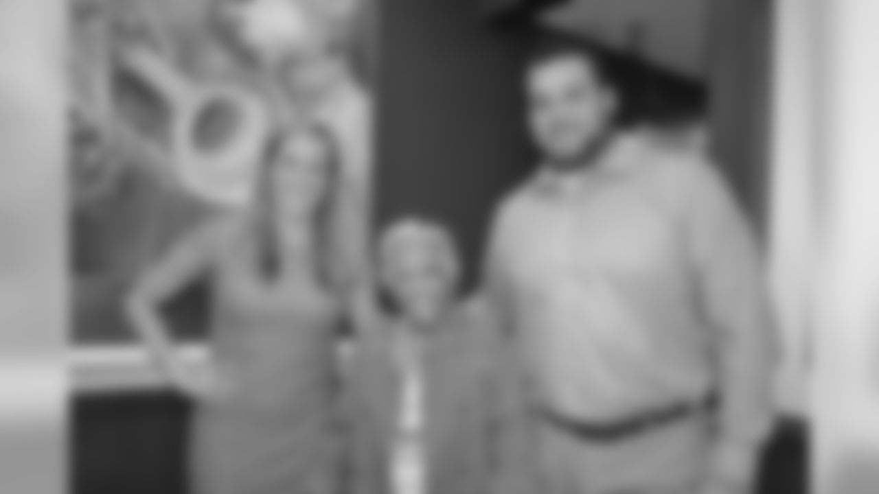 New Orleans Saints offensive lineman Tim Lelito joined the Touchdown Club of New Orleans for a dinner event at Dooky Chase.