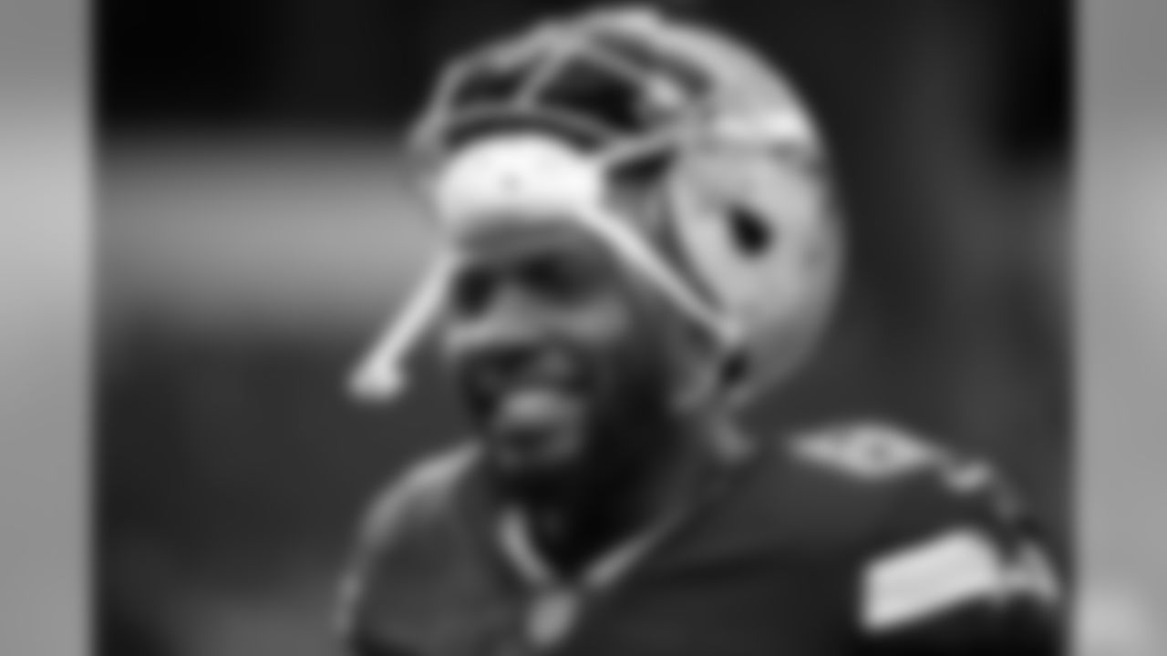 Dallas Cowboys' Dez Bryant walks across the field during warm ups before an NFL football game against the Los Angeles Chargers on Thursday, Nov. 23, 2017, in Arlington, Texas. (AP Photo/Ron Jenkins)
