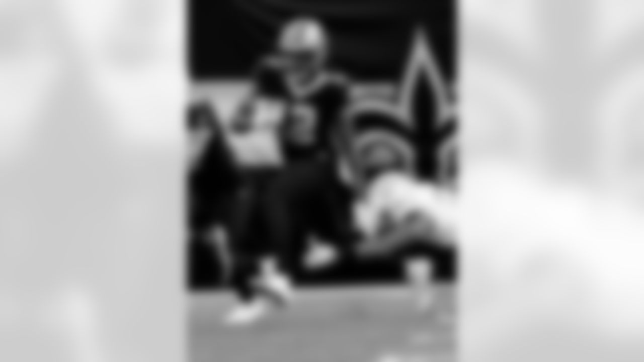 Game action photos from the New Orleans Saints vs. Los Angeles Chargers matchup in Week 5 of the 2020 NFL season.