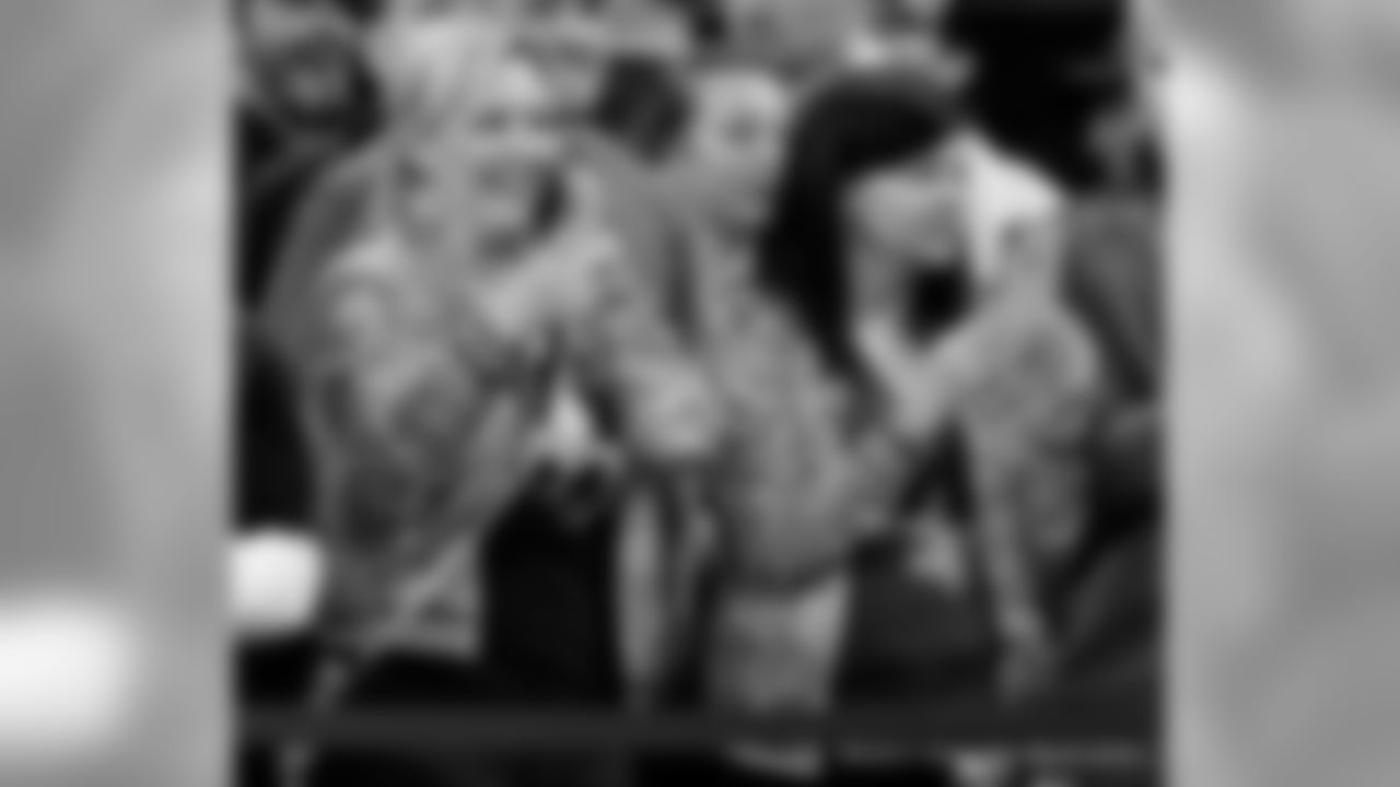 New Orleans Saints fans cheer on the team during their Week 12 game against the Caroline Panthers at the Mercedes-Benz Superdome.