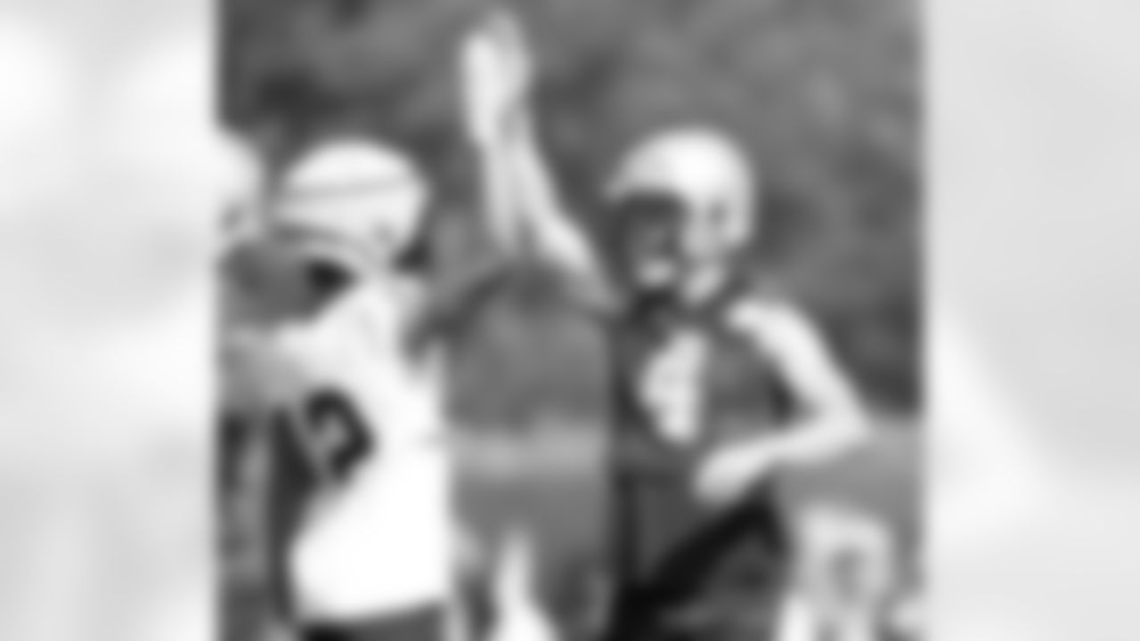 Full coverage of the New Orleans Saints workouts during 2023 Training Camp presented by Rouses Markets on Saturday, July 29 with quarterback Derek Carr (4) and wide receiver Chris Olave (12) in attendance.