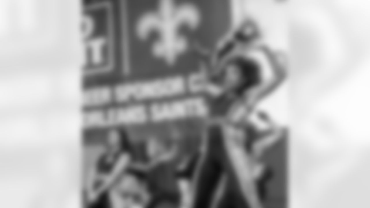 Fans get ready for the Preseason Week 1 battle with a pregame party at Champions Square featuring the ringing of the bell by former Saints offensive lineman Daryl Terrell.