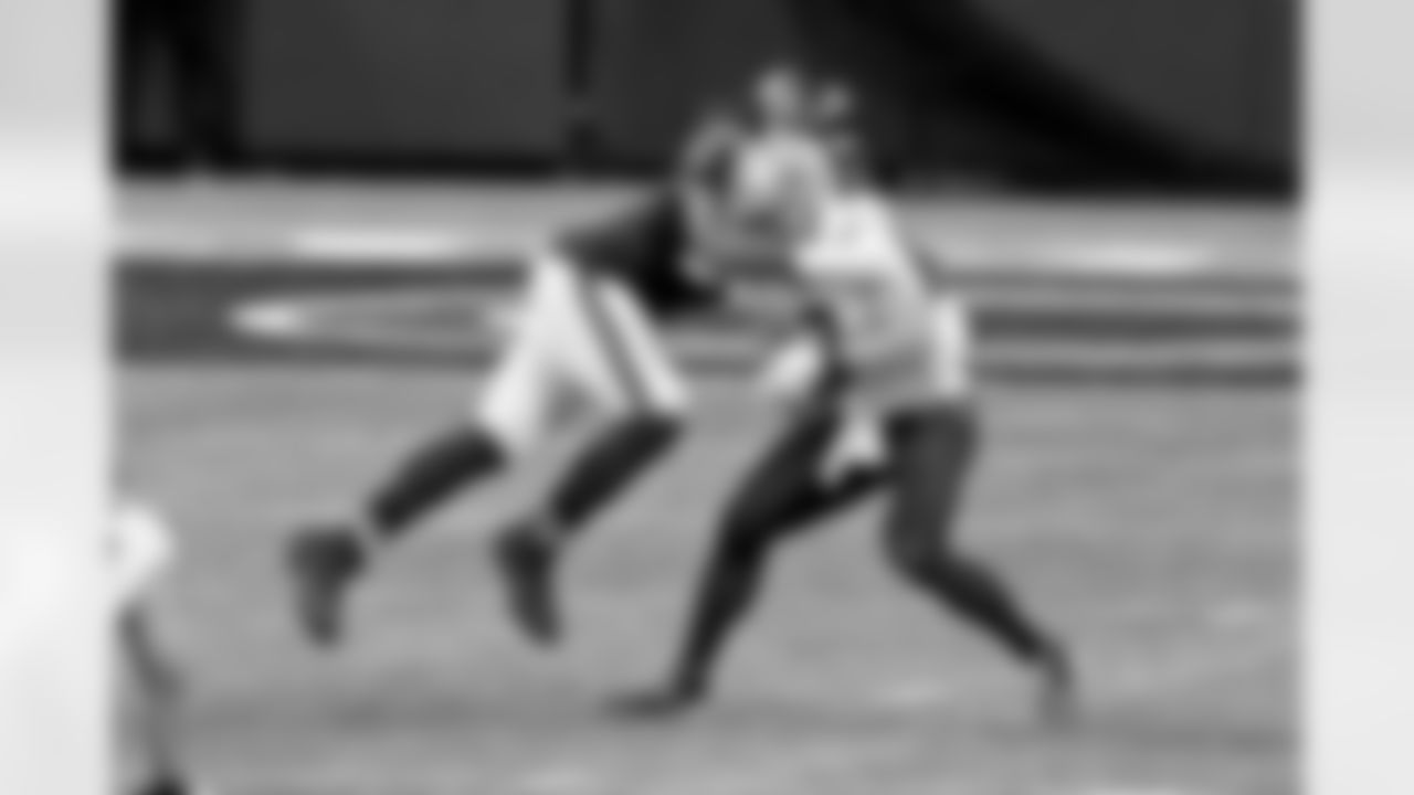 Game action photos from the New Orleans Saints vs. Atlanta Falcons matchup in Week 13 of the 2020 NFL season.