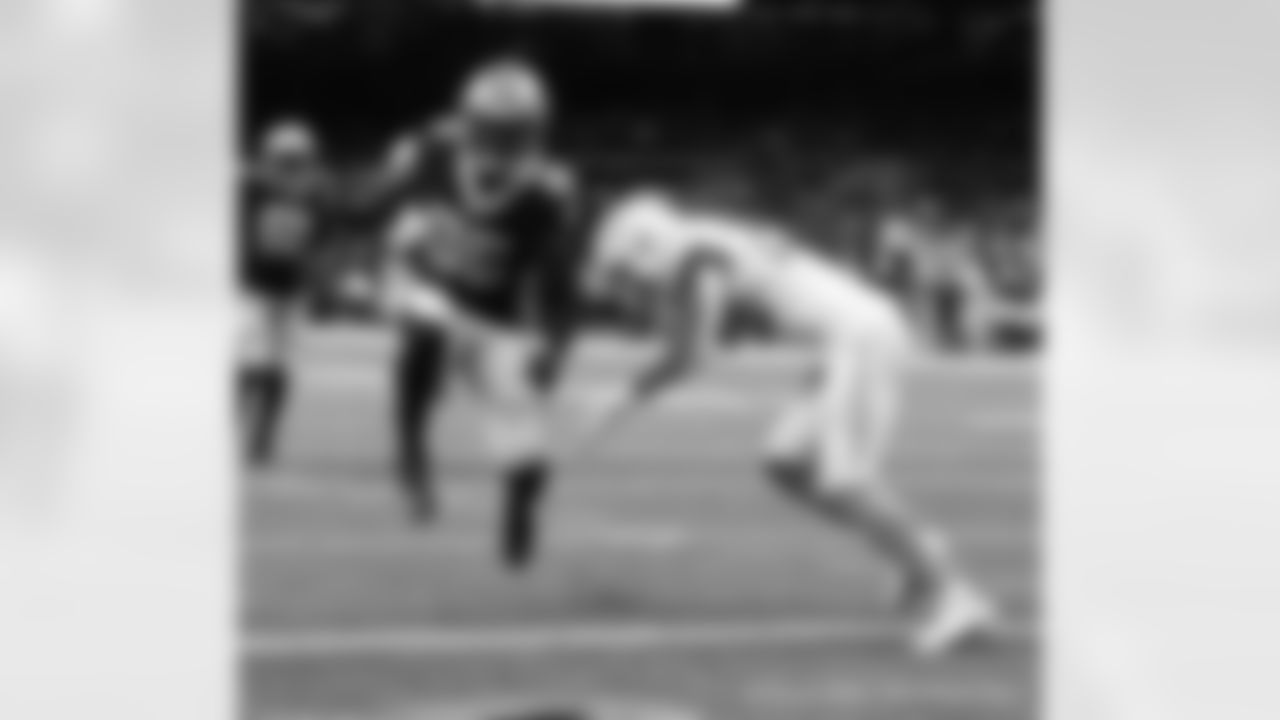 New Orleans Saints wide receiver Kirk Merritt (85) in action during their 2022 Preseason Week 3 game against the Los Angeles Chargers.