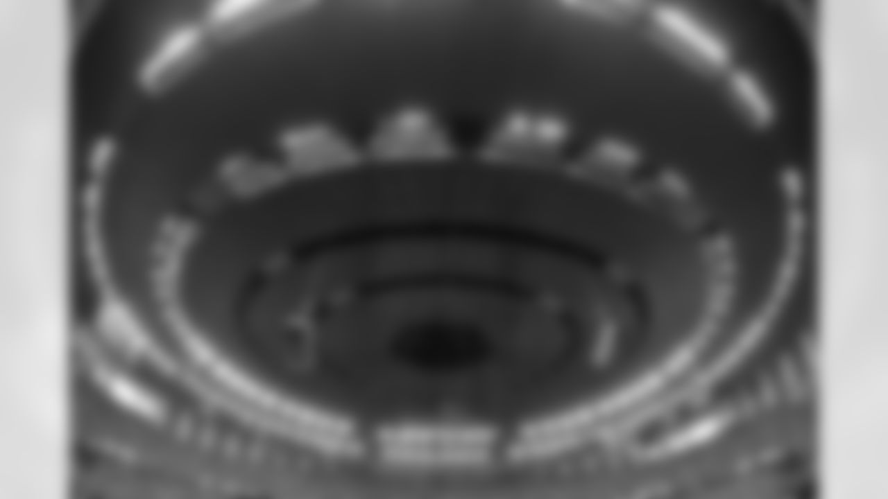 A general view ceiling and lighting of the Mercedes-Benz Superdome prior to the NFL Super Bowl XLVII football game between the Baltimore Ravens and San Francisco 49ers on Sunday, Feb. 3, 2013 in New Orleans. The Ravens defeated the 49ers 34-31. (AP Photo/G. Newman Lowrance)