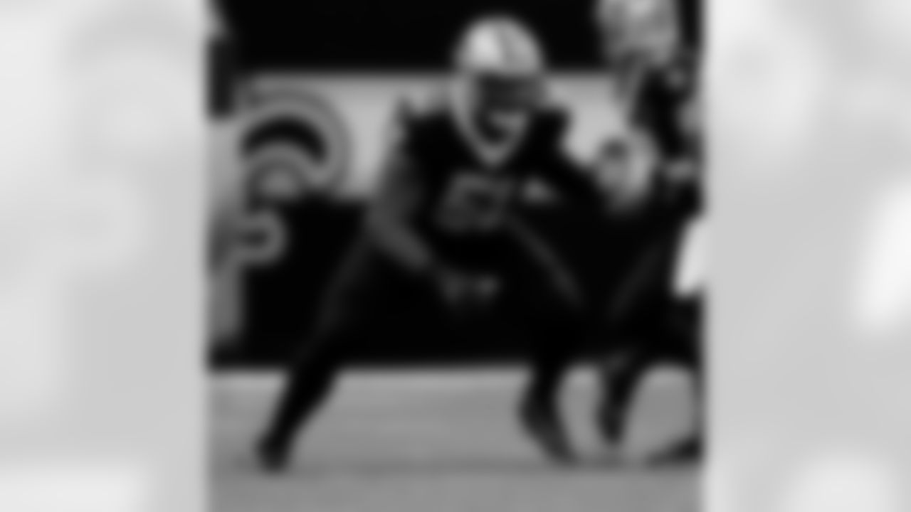 Check out photos of New Orleans Saints offensive guards Andrus Peat, Nick Easton, and Cesar Ruiz in action during the 2020 NFL season.