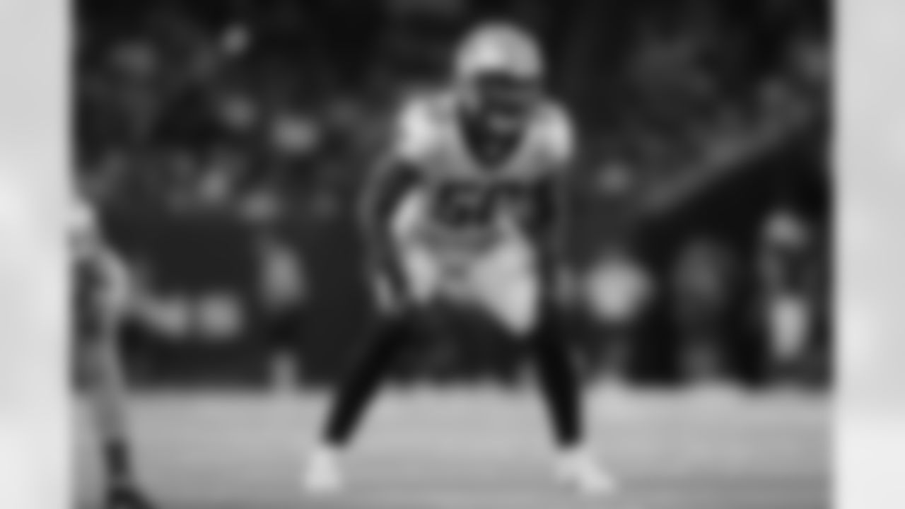 New Orleans Saints linebacker Andrew Dowell in action during the 2022 Preseason Week 1 game against the Houston Texans.