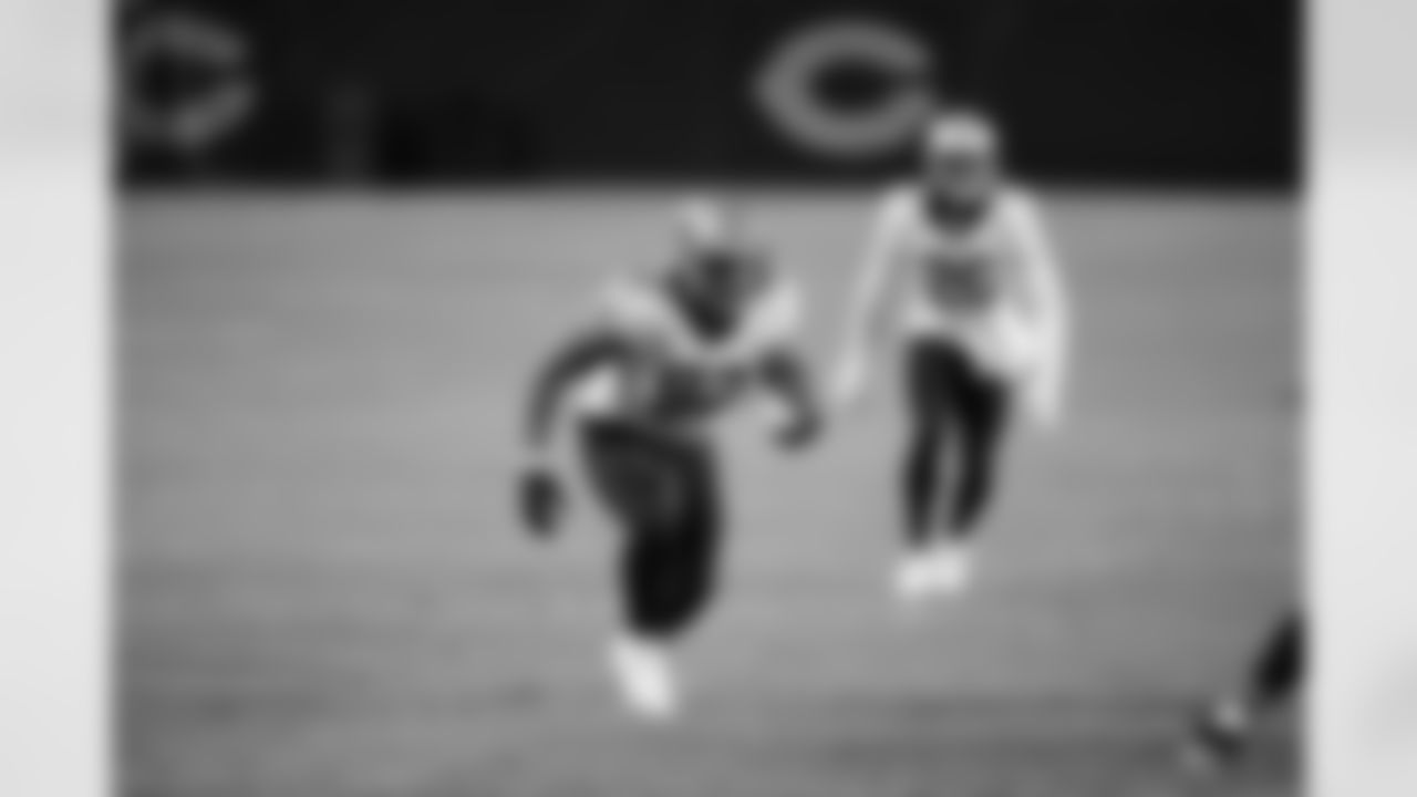 Game action photos from the New Orleans Saints at Chicago Bears matchup in Week 8 of the 2020 NFL season.