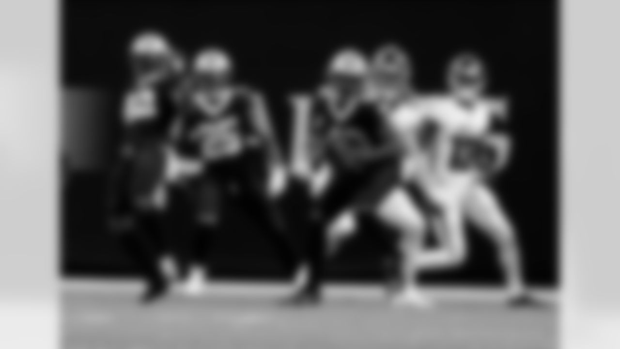 Game action photos from the New Orleans Saints vs. Atlanta Falcons matchup in Week 11 of the 2020 NFL season.