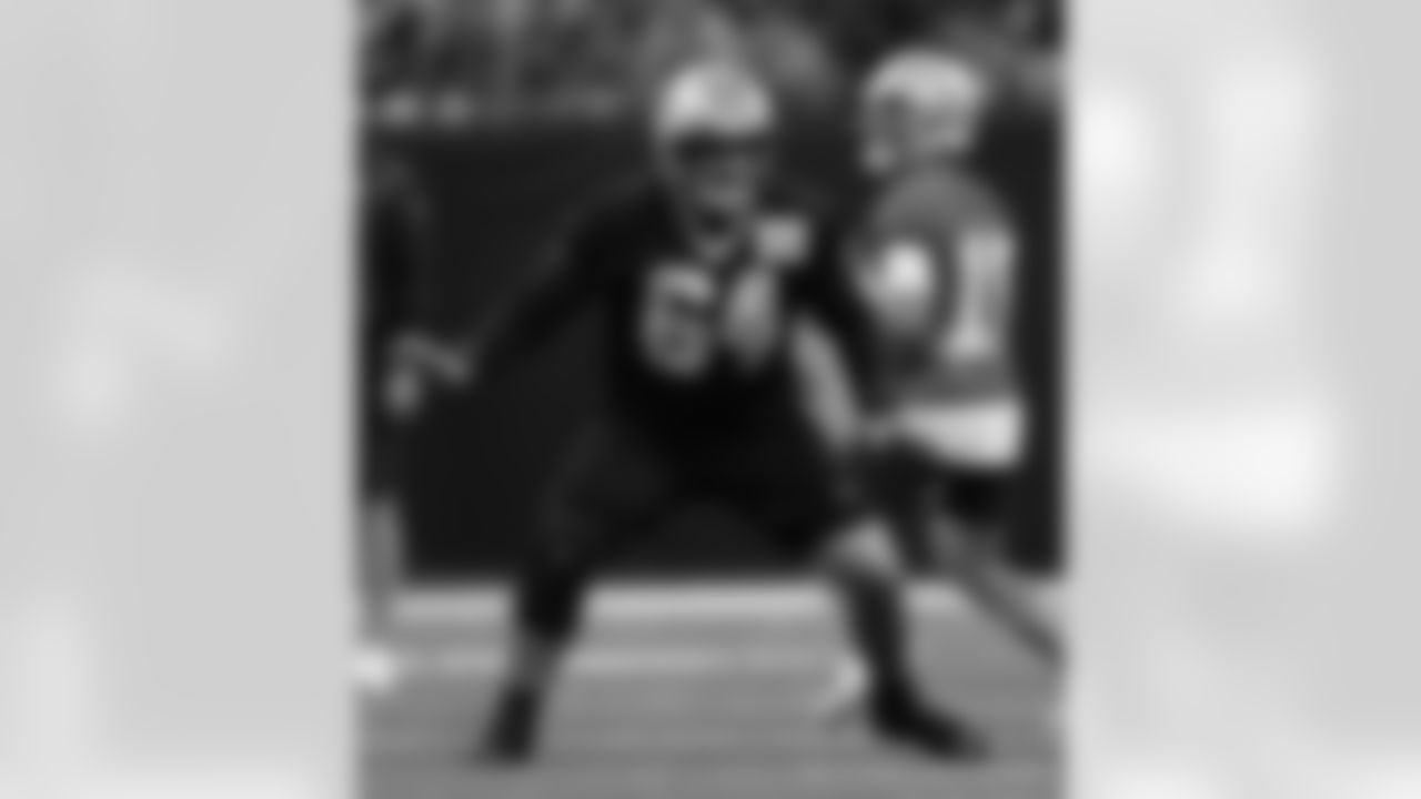 New Orleans Saints offesnive lineman Derek Schweiger took the field for open practice during 2022 Saints Training Camp presented by Rouses Markets on Sunday, August 21 at the Caesars Superdome.