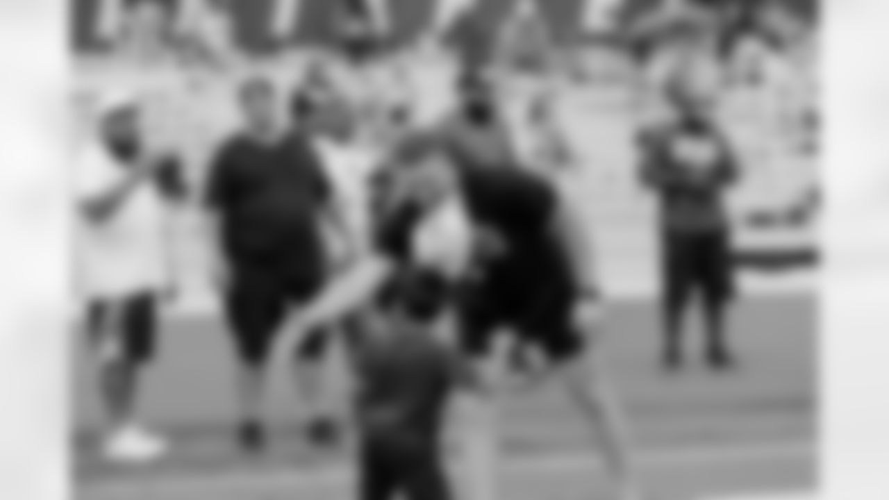 New Orleans Saints linebacker Ty Summers hosted his annual youth football camp and showcase at Ronald Raegan High School in San Antonio, Texas on Sunday, July 2, 2023.