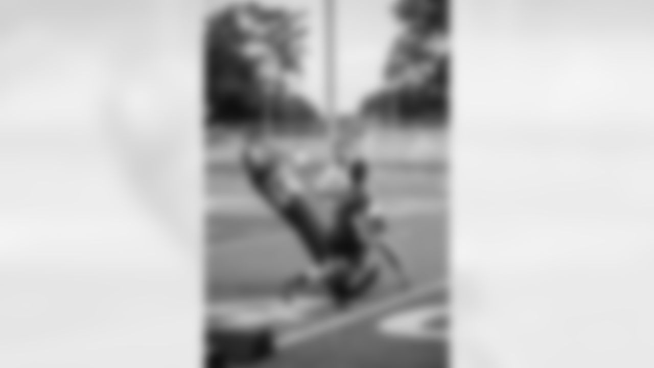 New Orleans Saints linebacker Andrew Dowell hosted his annual "Do Well" youth football camp at St. Edward High School in Ohio on Saturday, July 15, 2023.
