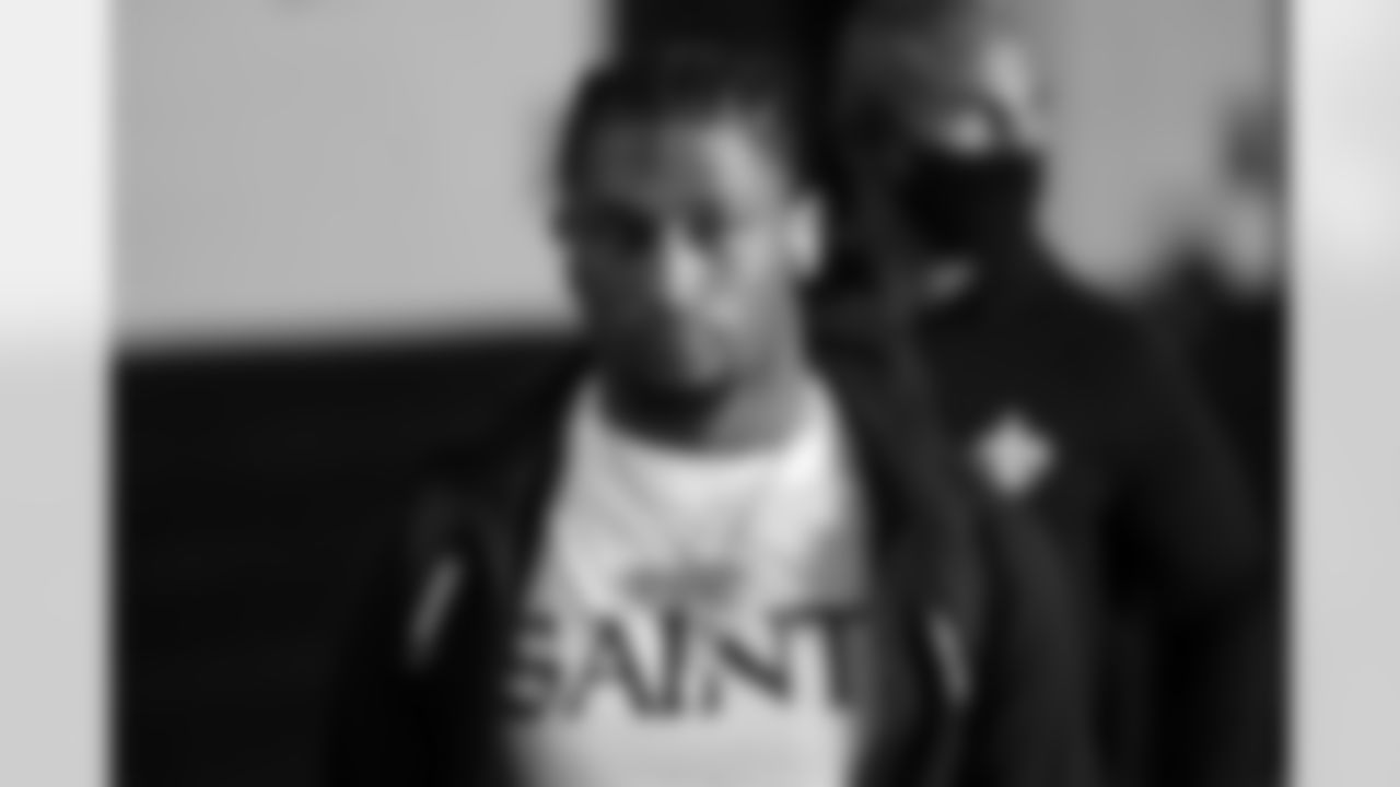 The New Orleans Saints prepare to take on the Green Bay Packers during pregame warmups at TIAA Bank Field in week 1 of the 2021 NFL season on Sunday, September 12, 2021.
