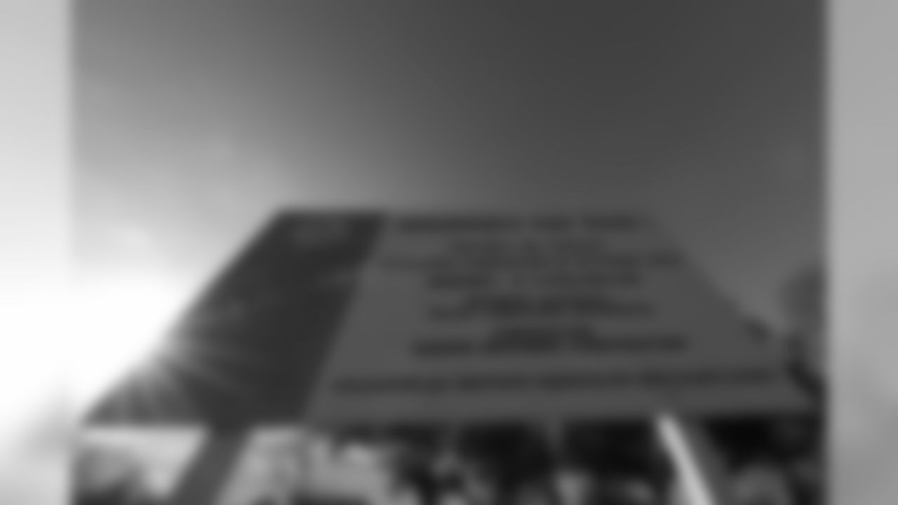 A general view of the Independence Park under construction sign is seen in the hometown of New Orleans Saints punter Thomas Morstead in Pearland, Texas.