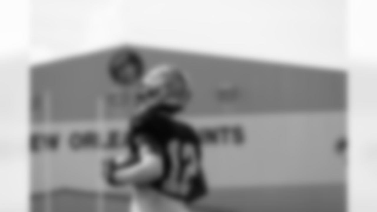 New Orleans Saints wide receiver Chris Olave took the field for practice during 2022 Training Camp presented by Rouses Markets on Monday, August 22.