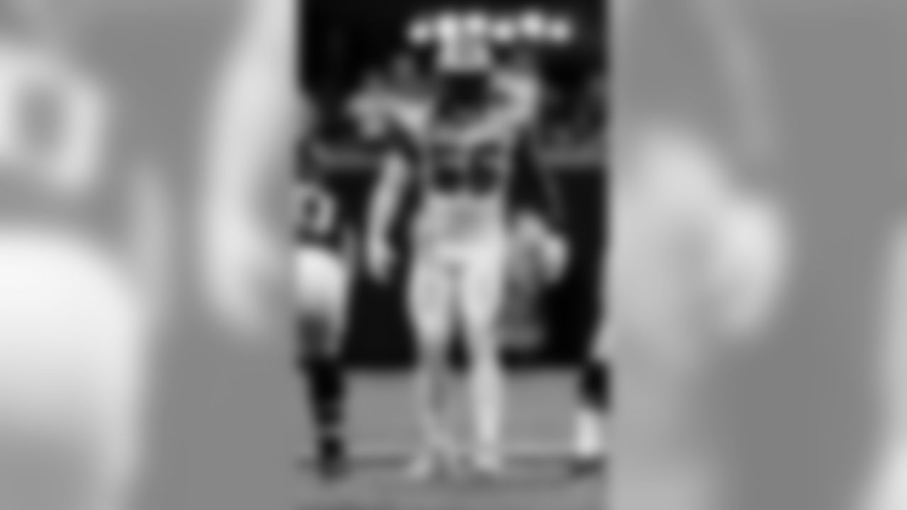 Game action photos from Thursday Night Football on Thanksgiving night 2019 as the New Orleans Saints defeated the Atlanta Falcons in week 13 at Mercedes-Benz Stadium.