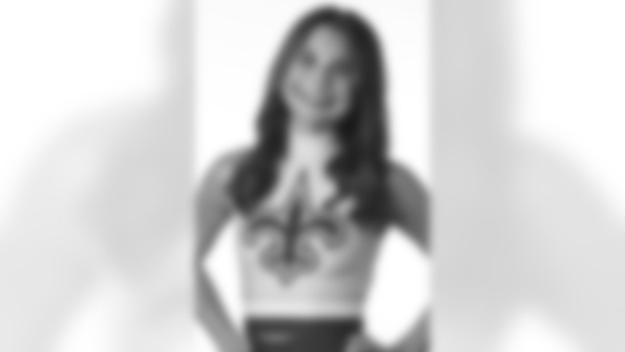 Meet the 53 members of the Saints Cheer Krewe for the upcoming New Orleans Saints 2022 NFL season. || Sara R. from Ville Platte, LA