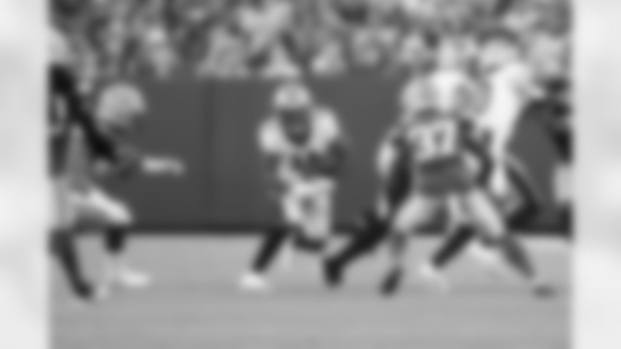 New Orleans Saints wide receiver Deonte Harty (11) in action during their 2022 Preseason Week 2 game against the Green Bay Packers.