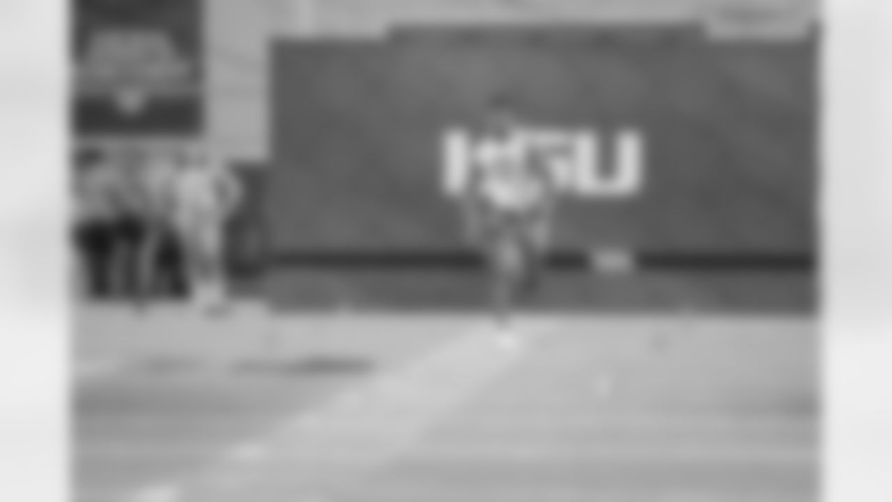 Several New Orleans Saints coaches and staff attended Louisiana State University's Pro Day in Baton Rouge on Wednesday, April 6 ahead of the 2022 NFL Draft.