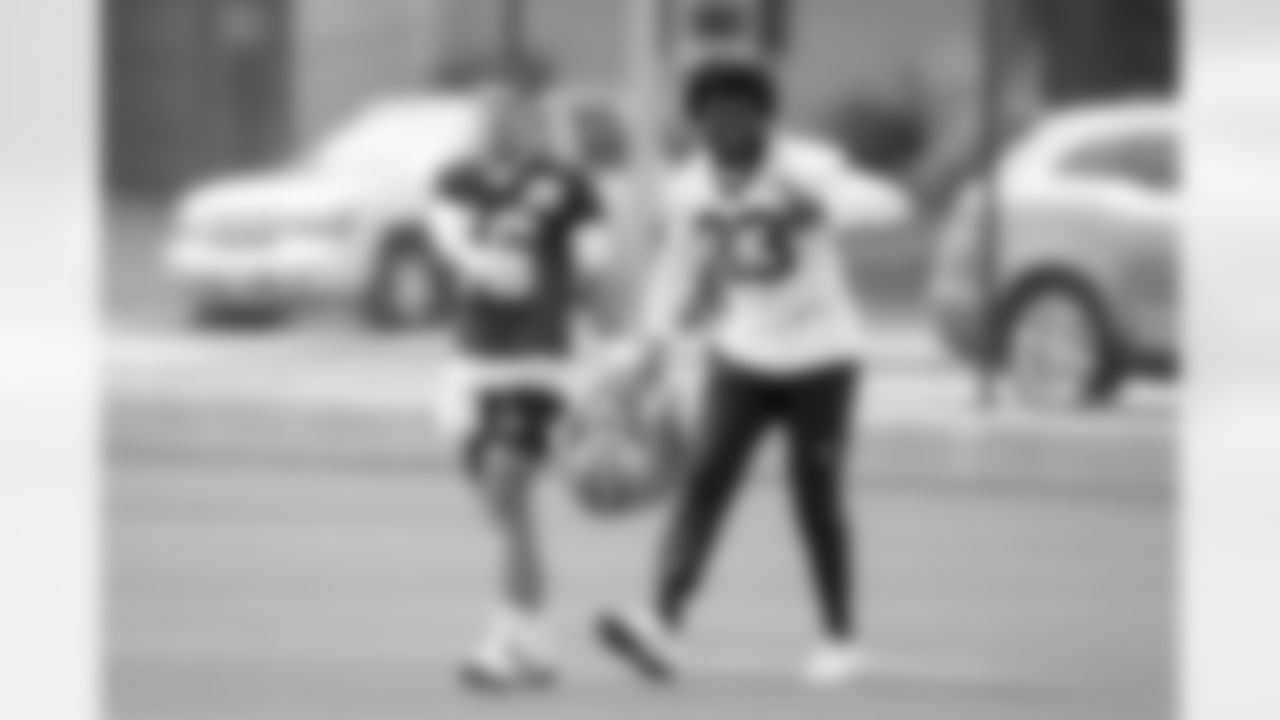 New Orleans Saints quarterback Ian Book (16) and tight end Juwan Johnson (83) held a walkthrough practice during 2022 Saints Training Camp presented by Rouses Markets on Thursday, August 18 ahead of their Week 2 preseason game against the Green Bay Packers.