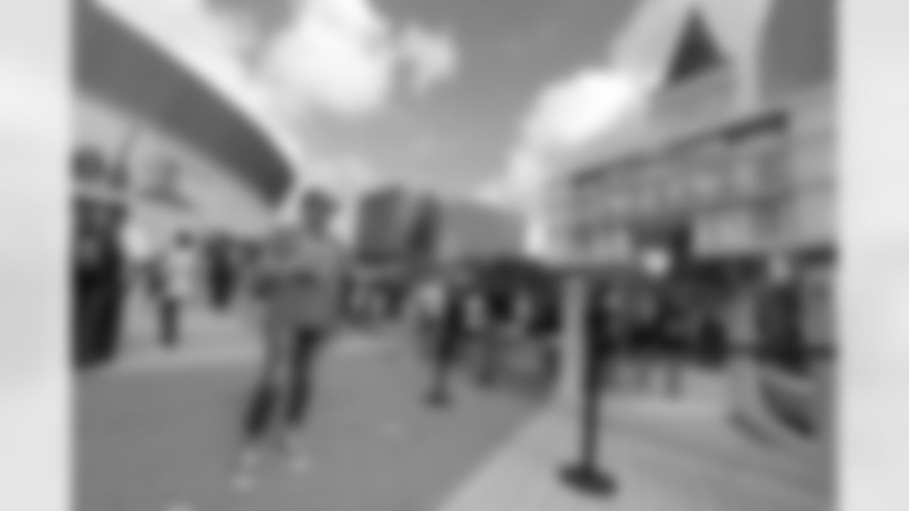 Fans get ready at Champions Square as the New Orleans Saints host the Cincinnati Bengals in Week 6 of the 2022 NFL season on October 16 at the Caesars Superdome.