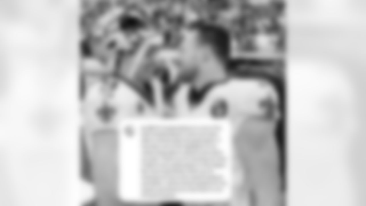 Taysom Hill: Congratulations to one of the best football players I have ever been able to witness play this great game. It has been one of the highlights of my career being able to observe and watch you play. Thank you for showing me what it takes to be a great player in this league. But more importantly, thank you for showing me how to be a good husband and father. I will be forever grateful for the mentor and friend you have been to me. #ThankYouDrew