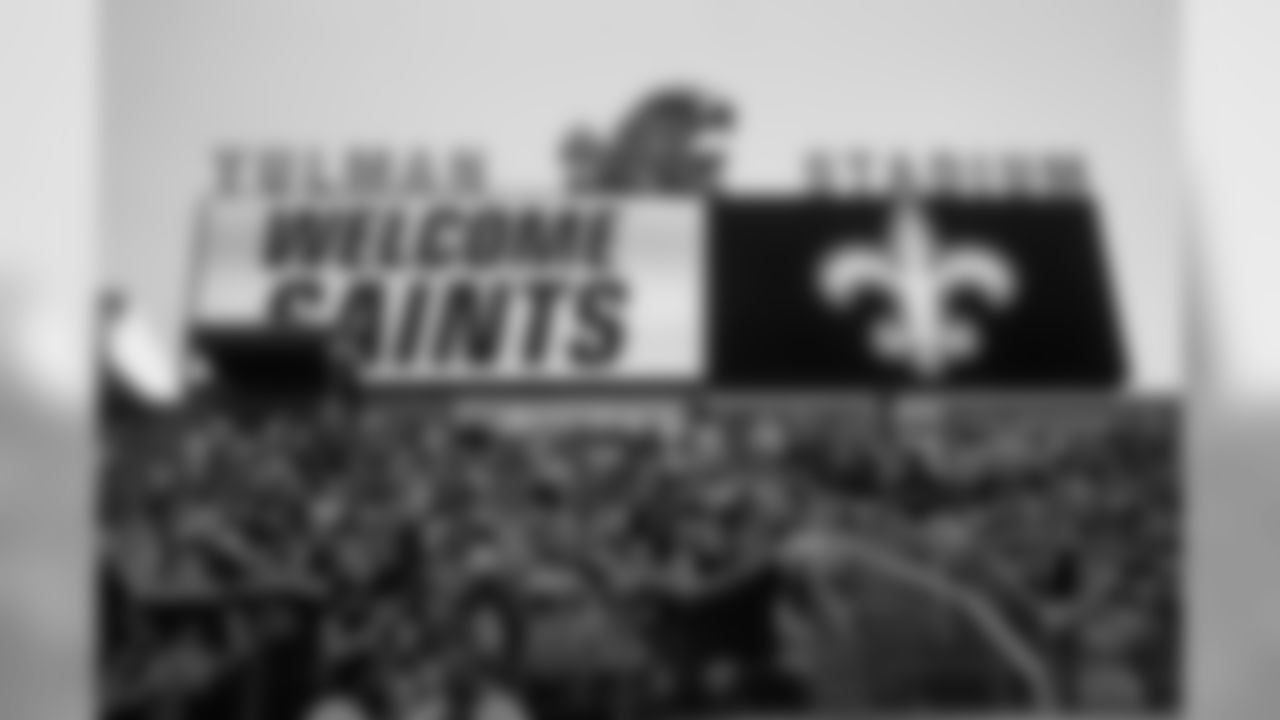 Tulane welcomes the Saints as the New Orleans Saints hold a 2019 training camp practice at Tulane University's Yulman Stadium on Sunday evening, August 4, 2019.