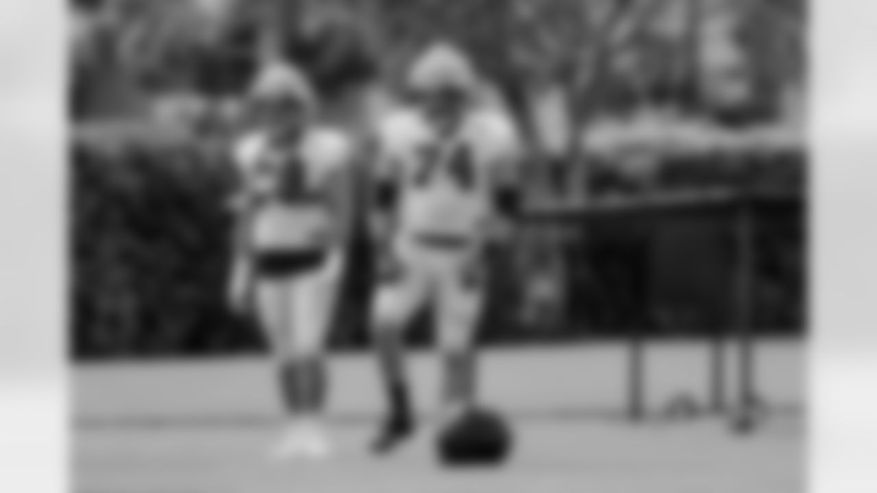 New Orleans Saints offensive linemen Sage Doxtater and James Hurst took the field for practice during 2022 Training Camp presented by Rouses Markets on Wednesday, August 10.