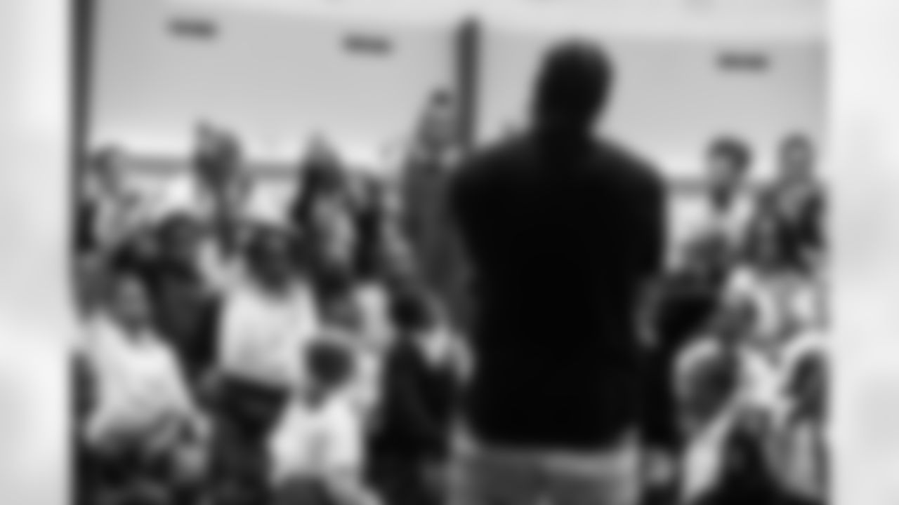New Orleans Saints defensive end Cameron Jordan visited Bishop McManus Academy on Tuesday, Sept. 19. He attended their flag football pep rally speaking on faith, leadership and hard work.