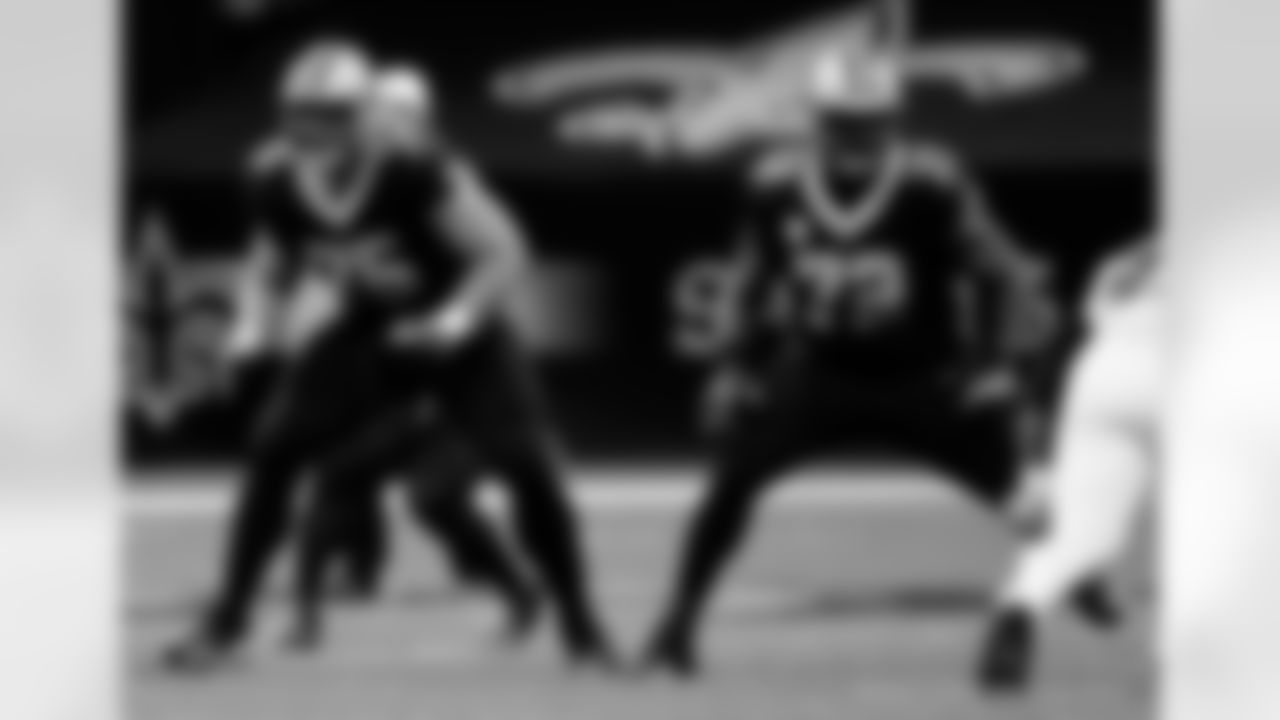 Game action photos from the New Orleans Saints vs. Atlanta Falcons matchup in Week 11 of the 2020 NFL season.