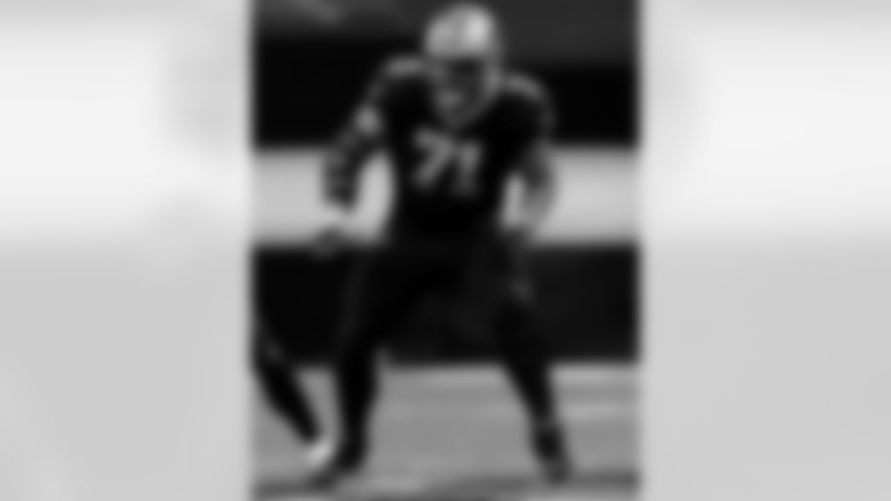 Game action photos from the New Orleans Saints vs. Atlanta Falcons matchup in Week 11 of the 2020 NFL season.