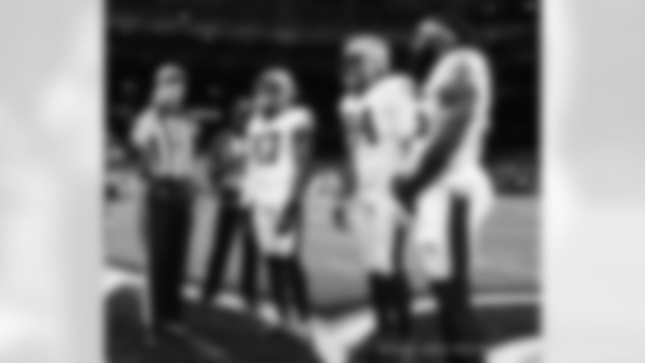The New Orleans Saints prepare to host the Jacksonville Jaguars during pregame warmups ahead of Preseason Week 2 at the Caesars Superdome on August 23, 2021.