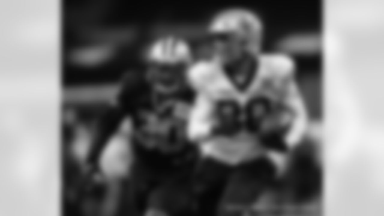 The New Orleans Saints take the field on August 20, 2021 for Saints Training Camp presented by SeatGeek at the Caesars Superdome.