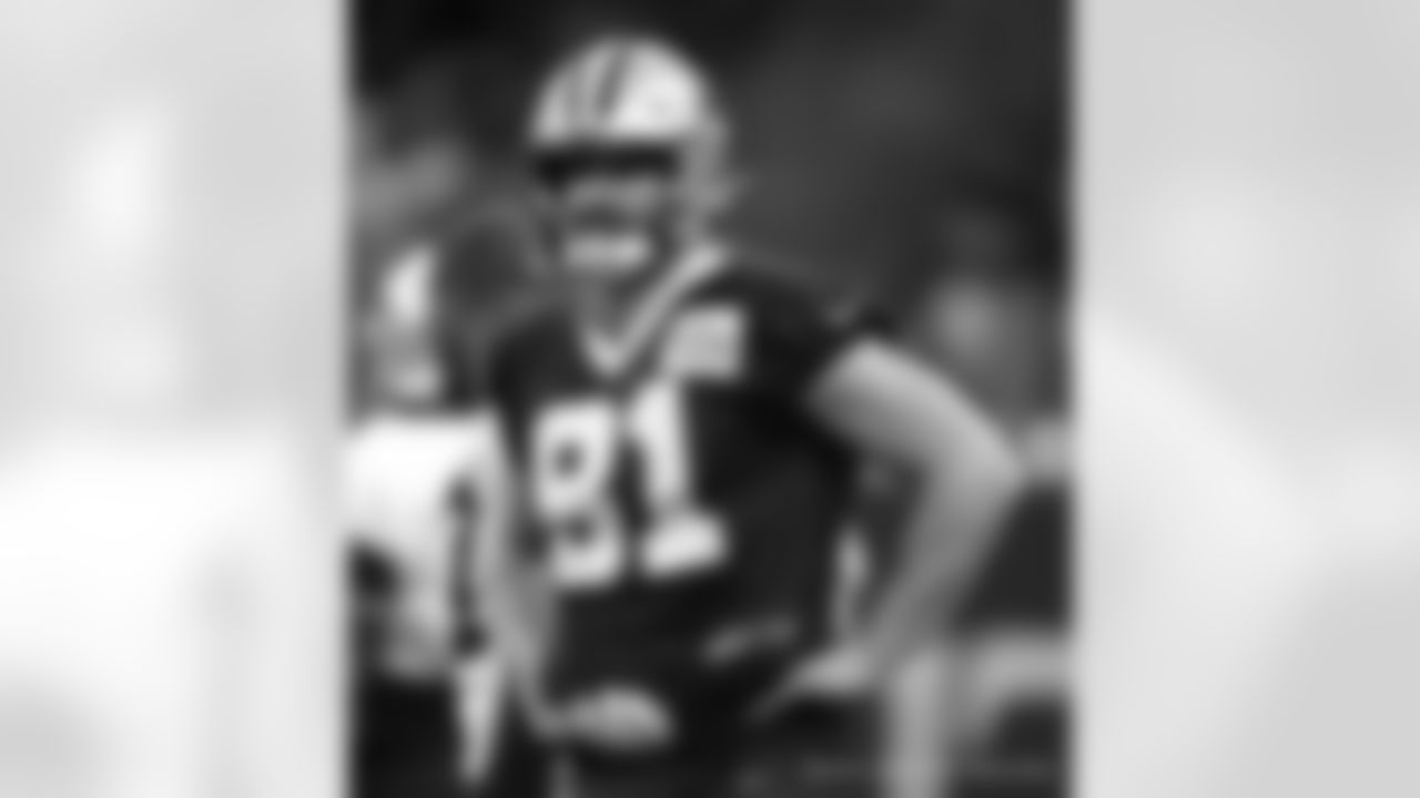New Orleans Saints tight end Nick Vannett took the field for open practice during 2022 Saints Training Camp presented by Rouses Markets on Sunday, August 21 at the Caesars Superdome.