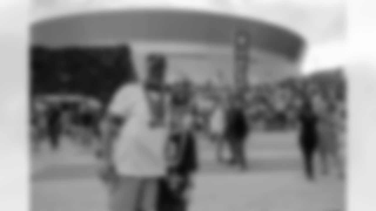 Fans get ready at Champions Square as the New Orleans Saints host the Cincinnati Bengals in Week 6 of the 2022 NFL season on October 16 at the Caesars Superdome.